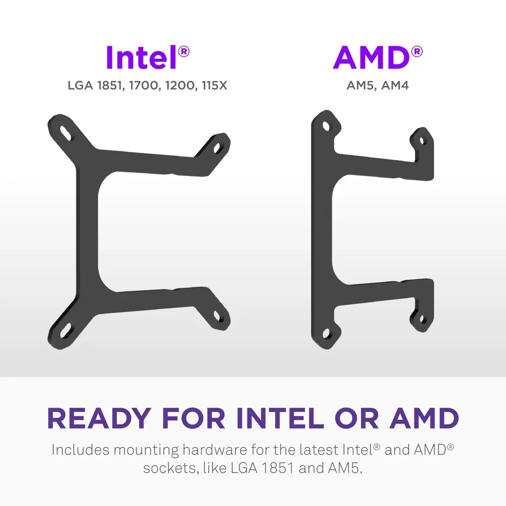 NZXT Kraken Core 360 RGB 360mm AIO Liquid Cooler - Black
