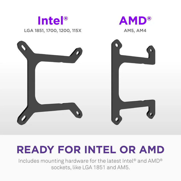 NZXT Kraken Core 360 RGB 360mm AIO Liquid Cooler - Black