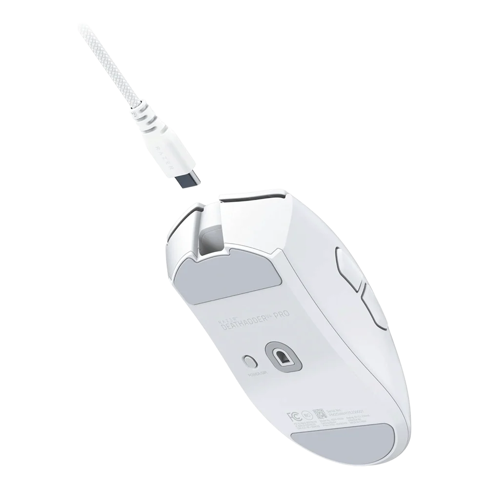 RAZER DeathAdder V4 Pro Wireless Gaming Mouse - White