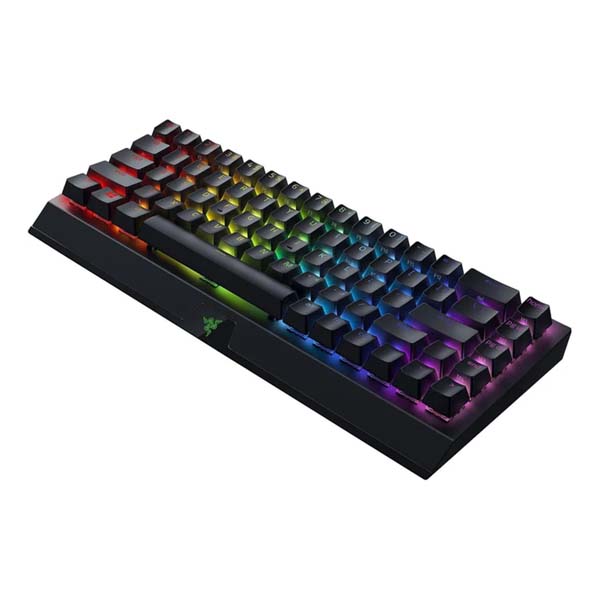 RAZER BLACKWIDOW V3 Mini HyperSpeed - Yellow Switch Wireless Mechanical Gaming Keyboard - Black - US