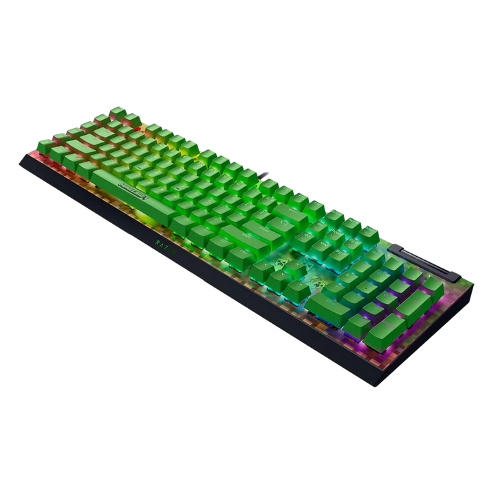 RAZER BlackWidow V4 X Green Switch Minecraft Edition Wired Gaming Keyboard - Green
