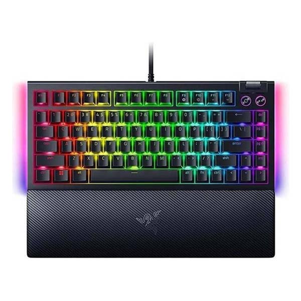 RAZER BLACKWIDOW V4 75% Hot-Swappable Wired Mechanical Gaming Keyboard - Black