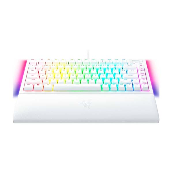 RAZER BLACKWIDOW V4 75% Hot-Swappable Wired Mechanical Gaming Keyboard US - White