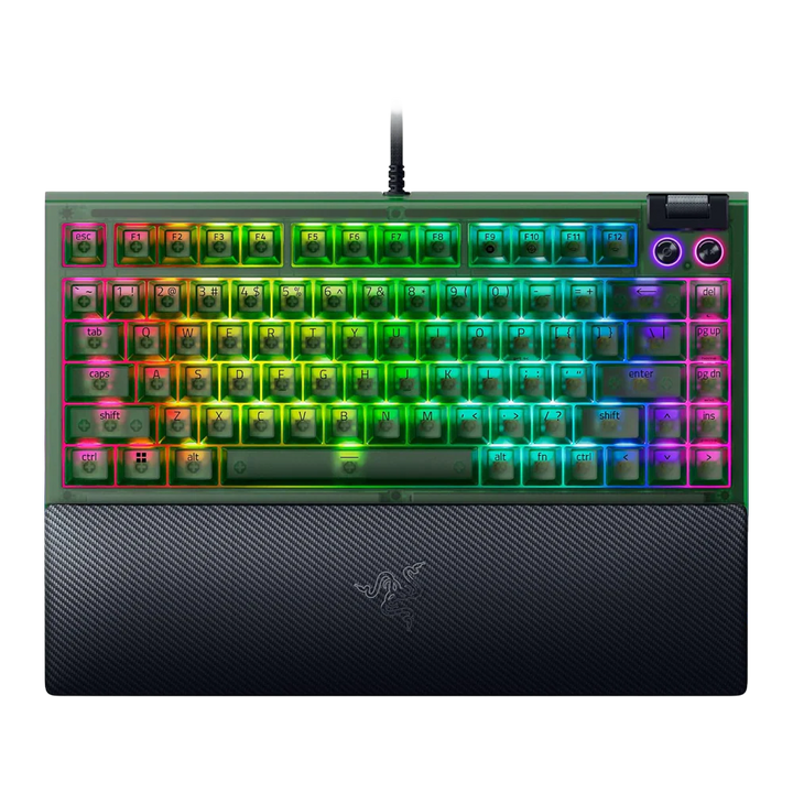 RAZER BlackWidow V4 75% Wired Mechanical Gaming Keyboard - Phantom Green