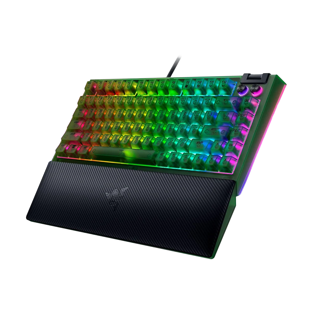 RAZER BlackWidow V4 75% Wired Mechanical Gaming Keyboard - Phantom Green
