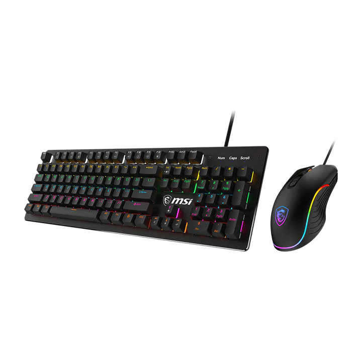 MSI FORGE GK300 COMBO Wired RGB Gaming Keyboard And Mouse - Black