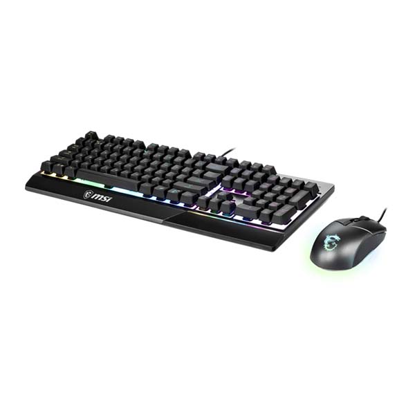 MSI VIGOR GK30 COMBO - VIGOR GK30 RGB Wired Mechanical Gaming Keyboard - Black And GM11 RGB Wired Mouse - Black