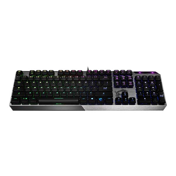 MSI VIGOR GK50 LOW PROFILE TKL - RGB Wired Mechanical Gaming Keyboard - Black