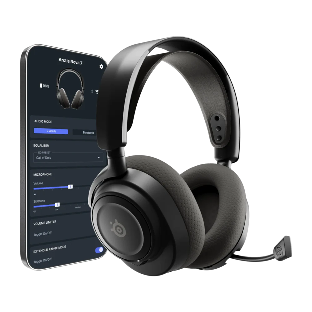 SteelSeries ARCTIS NOVA 7 GEN 2 Wireless Gaming Headset- Black