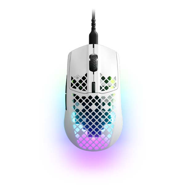 STEELSERIES AEROX 3 RGB Wired Gaming Mouse - Snow