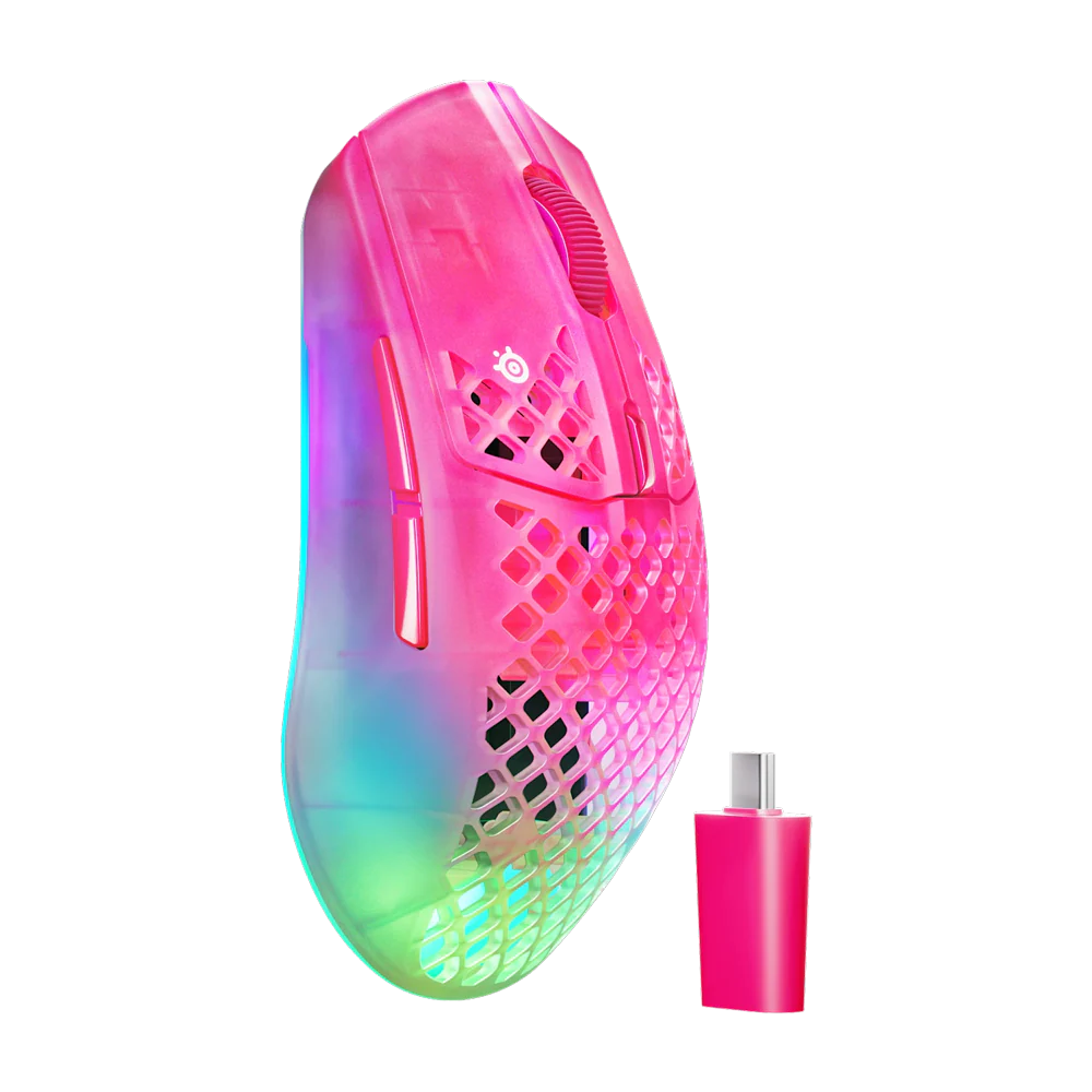 SteelSeries AEROX 3 GEN2 Wireless Gaming Mouse - Magenta Haze
