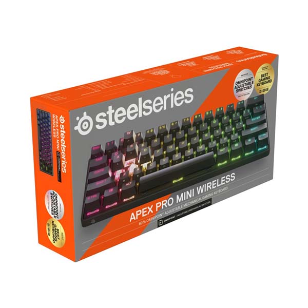 SteelSeries Apex Pro Mini RGB HyperMagnetic Switch Wireless Mechanical Gaming Keyboard