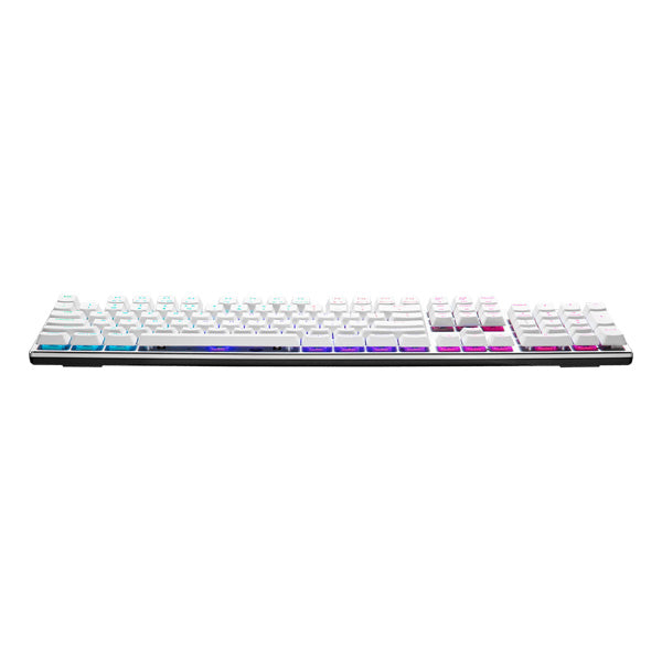 Cooler Master SK653 RGB Low Profile Mechanical Brown Switch Wireless Keyboard - Silver White