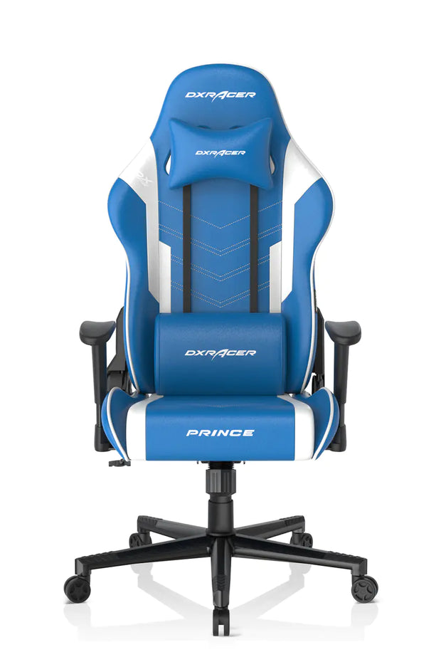 DXRacer Prince Series  Gaming Chair - Blue/White