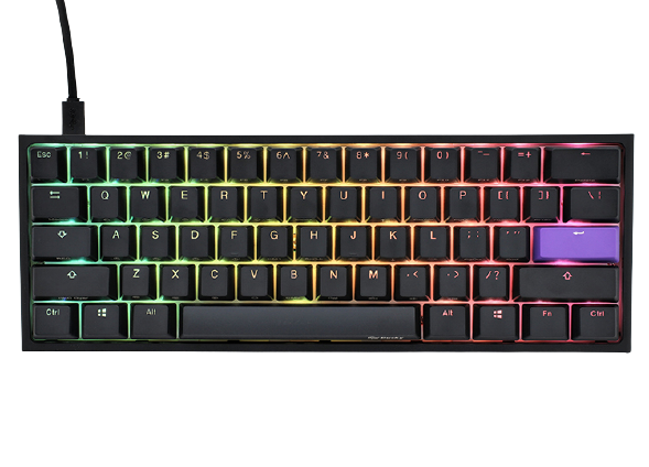 Ducky One 2 Mini v2 RGB Mechanical Keyboard Silent Red Switch