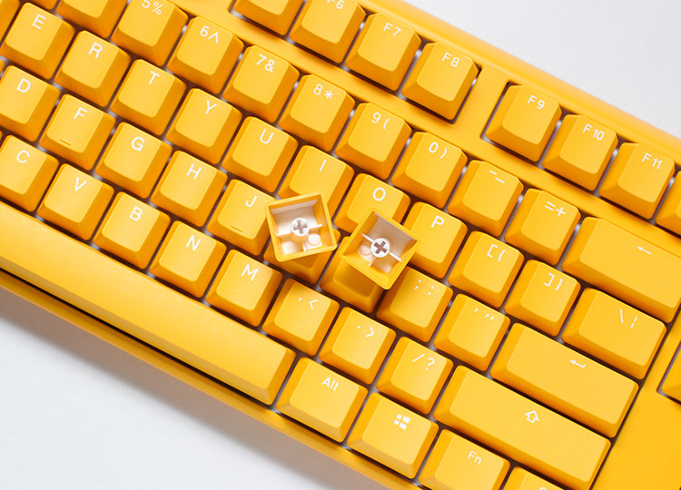 Ducky One 3 Yellow TKL Hot-Swap Cherry Blue Machanical Keyboard