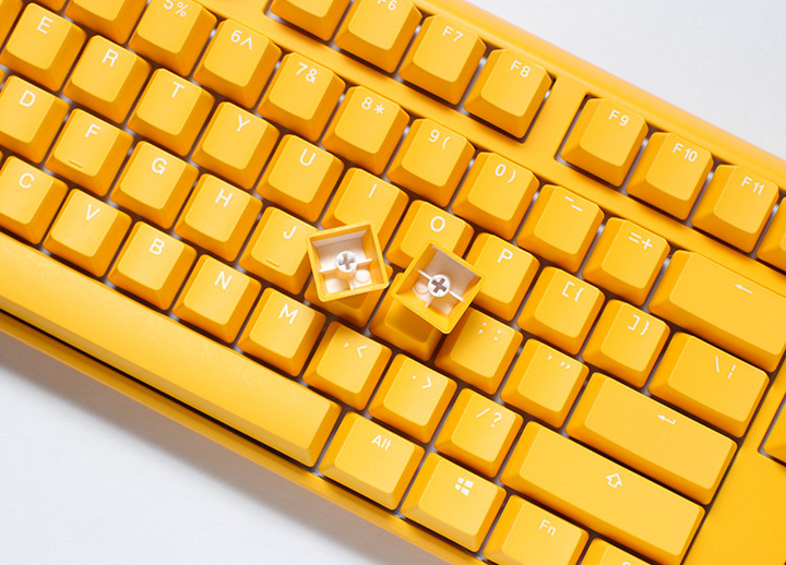 Ducky One 3 Yellow TKL Hot-Swap Cherry Red Mechanical Keyboard