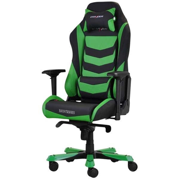 DXRacer Iron Series Gaming Chair - Black/Green