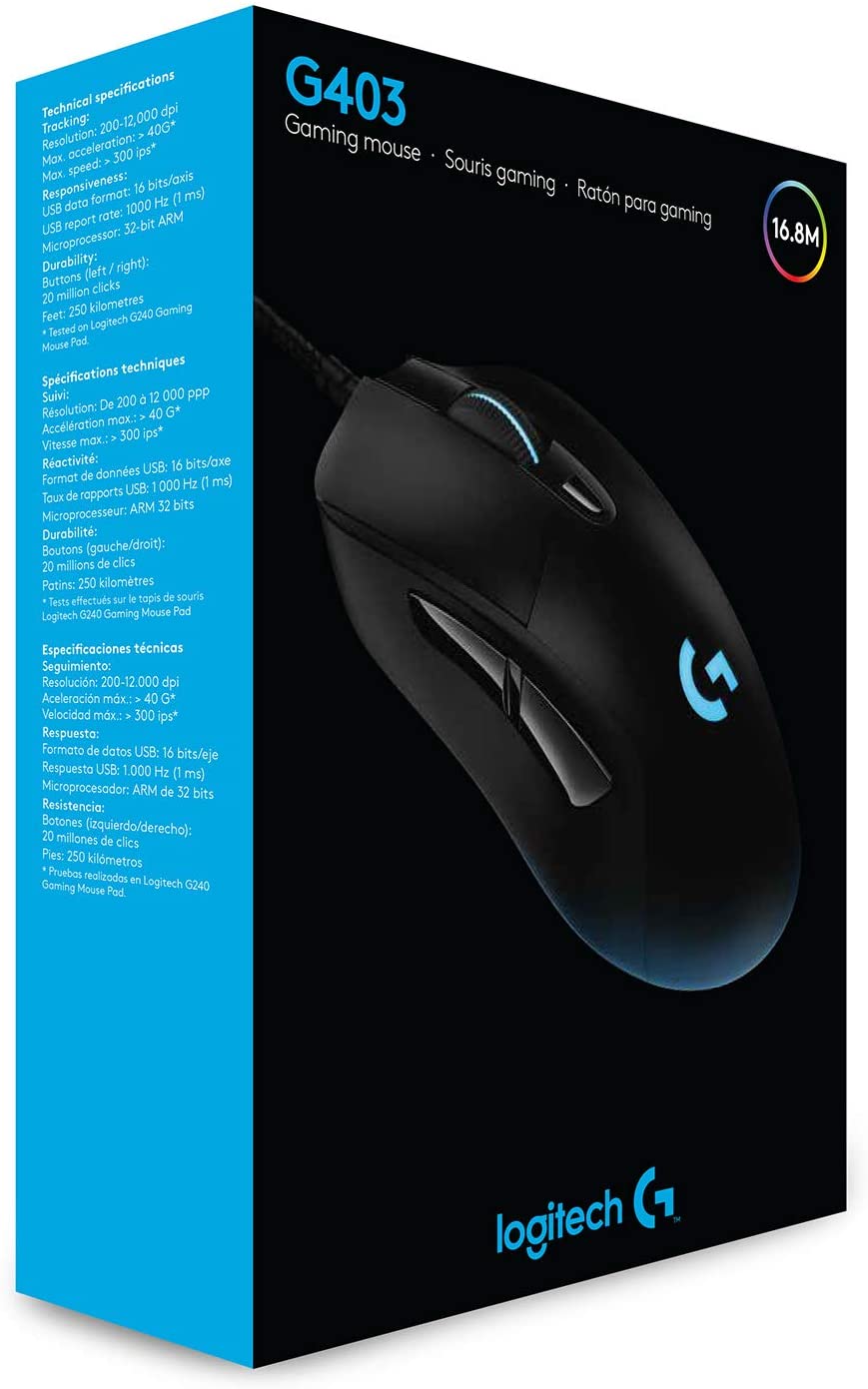 G403 Logitech G403 HERO 16K RGB Gaming Mouse – PC ZONE
