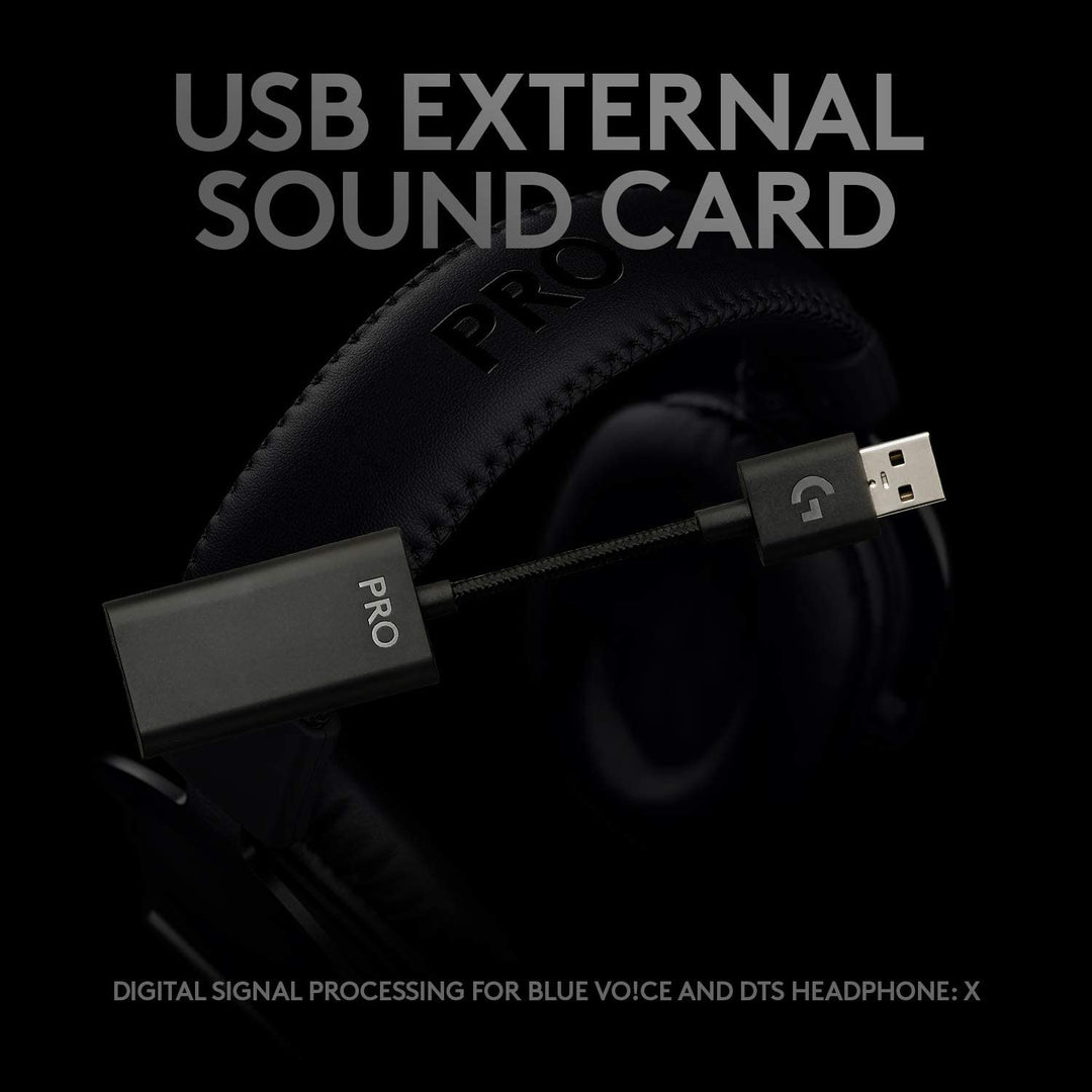 Logitech G PRO X 7.1 Gaming Headset with Blue VO!CE