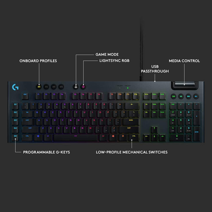 Logitech G815 LIGHTSYNC RGB MECHANICAL Gaming Keyboard