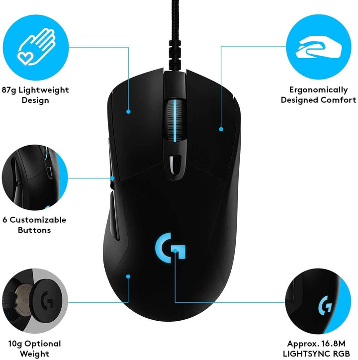 Logitech G403 HERO 16K RGB Gaming Mouse