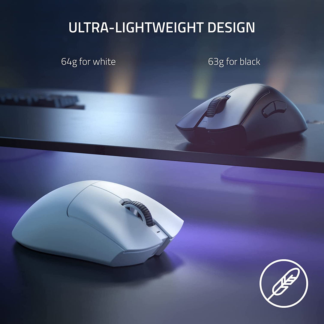 Razer DeathAdder V3 Pro Wireless Gaming Mouse - White