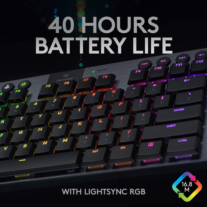 Logitech G915 TKL Ten Keyless Light Speed Wireless RGB Mechanical Gaming Keyboard