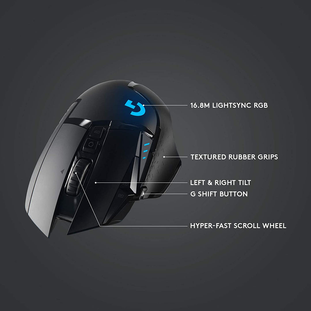 Logitech G502 Lightspeed RGB 16,000 DPI Optical Wireless Gaming Mouse