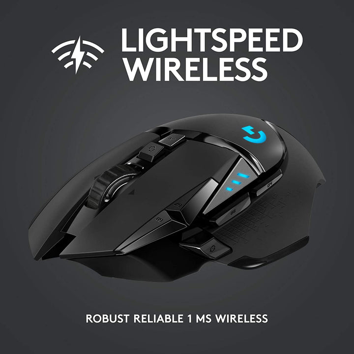 Logitech G502 Lightspeed RGB 16,000 DPI Optical Wireless Gaming Mouse