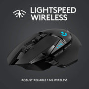 Logitech G502 Lightspeed RGB 16,000 DPI Optical Wireless Gaming Mouse