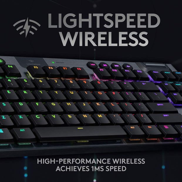 Logitech G915 TKL Ten Keyless Light Speed Wireless RGB Mechanical Gaming Keyboard