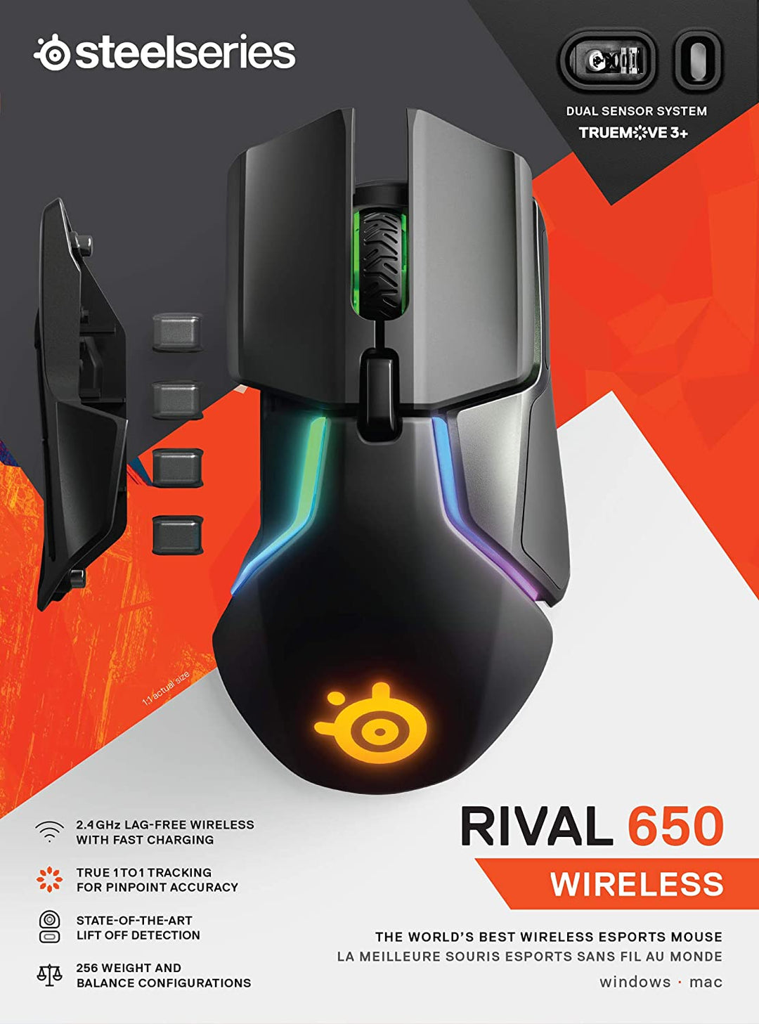 SteelSeries Rival 650 Wireless Gaming Mouse