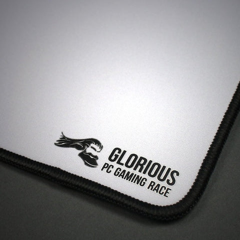 Glorious Extended Gaming Mouse Pad/Mat - Long White Cloth Mousepad,  Stitched Edges, 11x36 (GW-E) - Buy Glorious Extended Gaming Mouse Pad/Mat  - Long White Cloth Mousepad, Stitched Edges