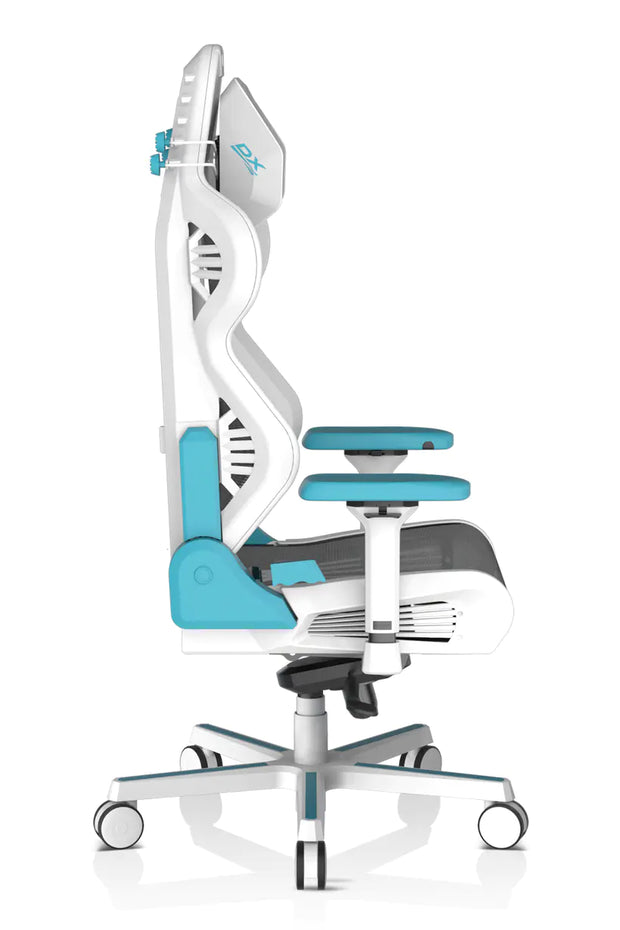 DXRacer Air Series Gaming Chair - White/Cyan