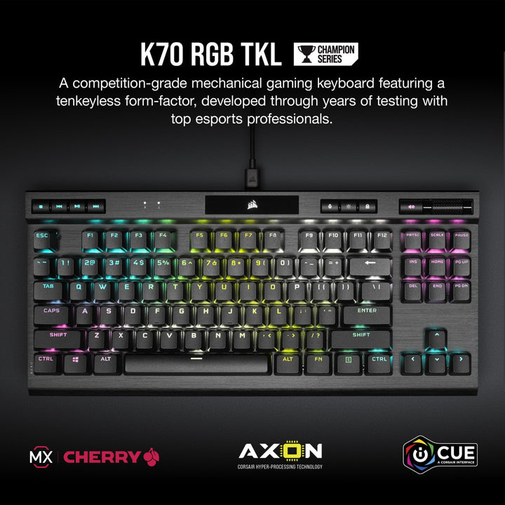 Corsair K70 RGB TKL CHAMPION SERIES Wired Gaming Keyboard