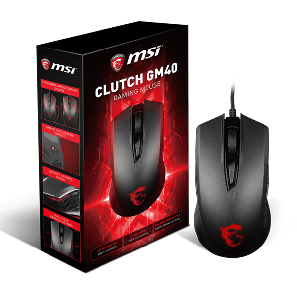 MSI CLUTCH GM40 Gaming Mouse Black