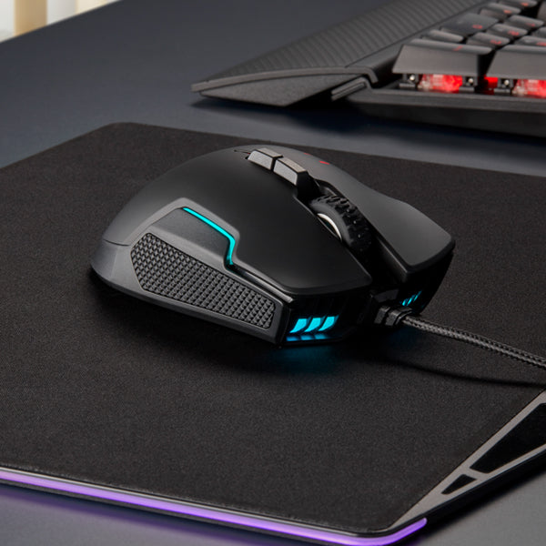 Corsair iCUE GLAIVE RGB PRO Gaming Mouse - Aluminum