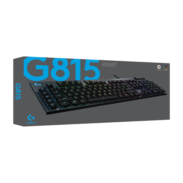 Logitech G815 Lightsync RGB Low-Profile GL Tactile Mechanical Gaming Keyboard