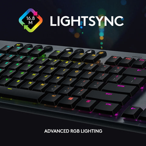 Logitech G915 Lightspeed Wireless RGB GL Clicky Mechanical Gaming Keyboard