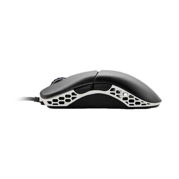 Ducky Feather Huano Blue Switches Lightweight RGB Gaming Mouse - Black/White