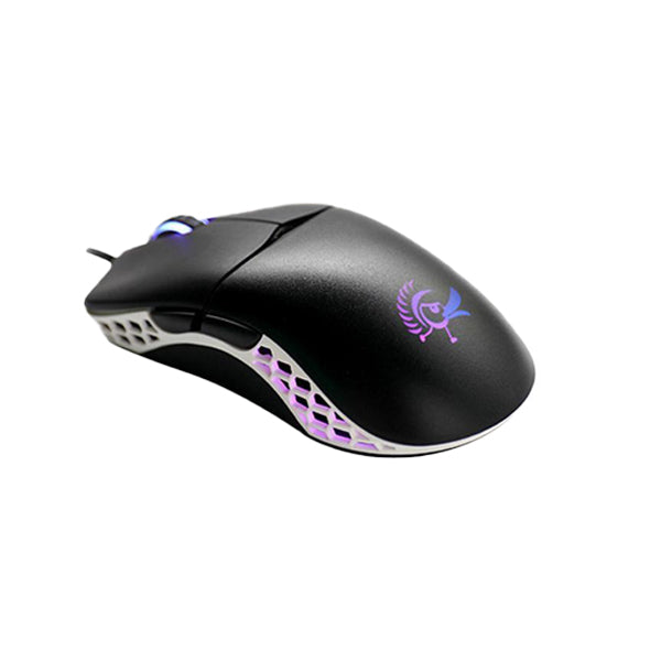 Ducky Feather Omron Switch RGB Mouse - Black/White