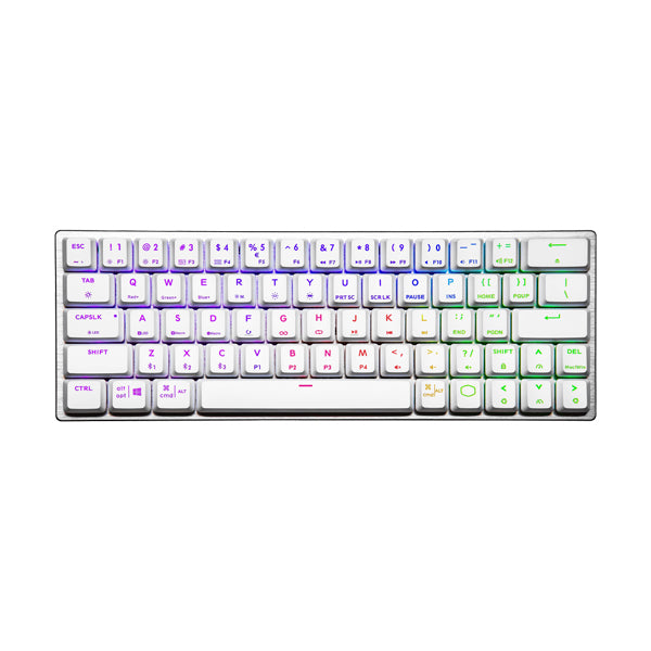 Cooler Master SK622 Low Profile Mechanical Blue Switch Keyboard - White - US Layout