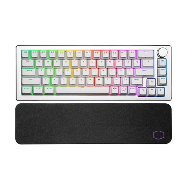 Cooler Master CK721 RGB TTC Blue Mechanical Switches Wireless Keyboard - White - US Layout