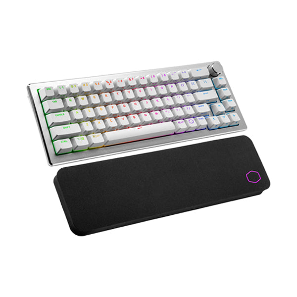 Cooler Master CK721 RGB TTC Blue Mechanical Switches Wireless Keyboard - White - US Layout