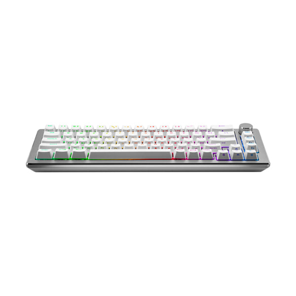 Cooler Master CK721 RGB TTC Blue Mechanical Switches Wireless Keyboard - White - US Layout