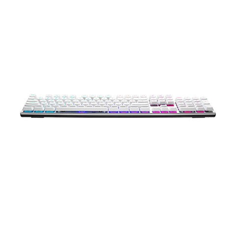 Cooler Master SK653 RGB Low Profile Mechanical Red Switch Keyboard - Silver White