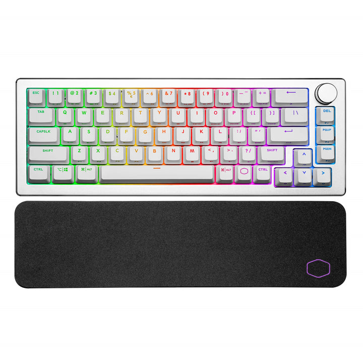 Cooler Master CK721 RGB TTC Red Mechanical Wireless Gaming Keyboard - Silver White