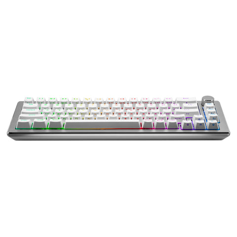 Cooler Master CK721 RGB TTC Red Mechanical Wireless Gaming Keyboard - Silver White