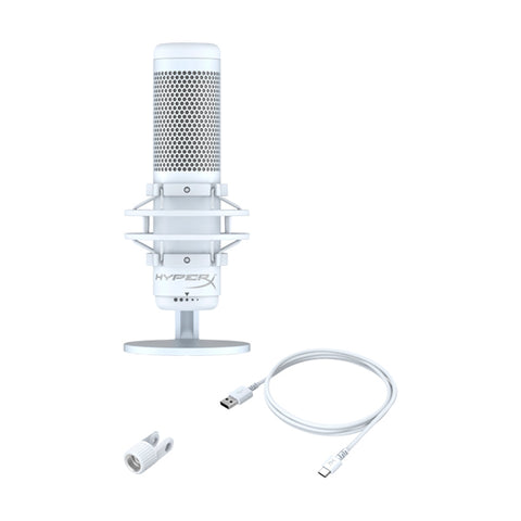 HyperX QuadCast S RGB USB Condenser Gaming Microphone - White